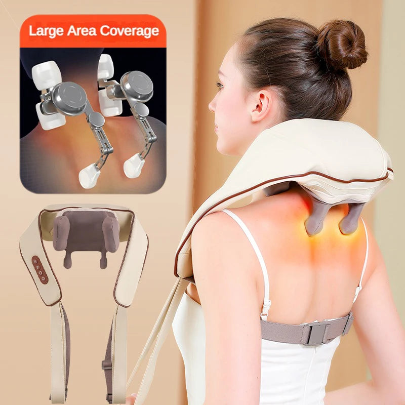 Relax Bliss Pro: Wireless Kneading Massage Pillow
