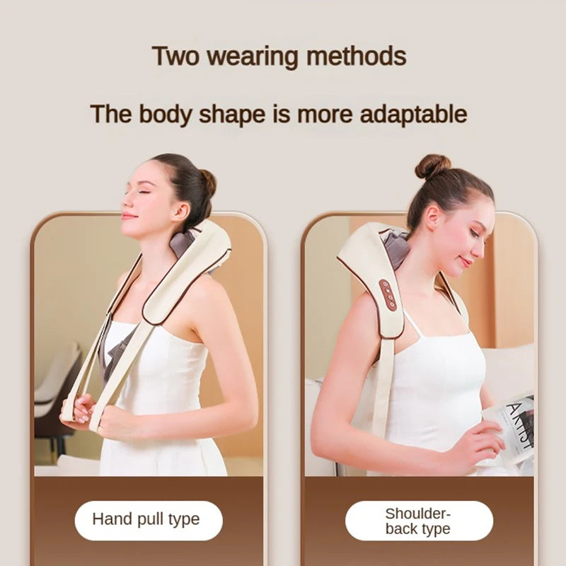 Relax Bliss Pro: Wireless Kneading Massage Pillow